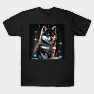 Shimmery Pomsky T-Shirt